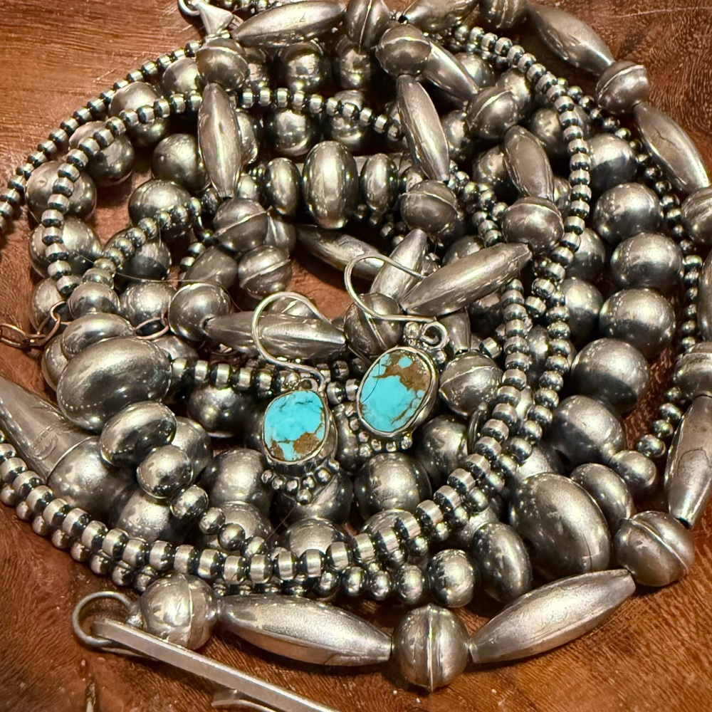 Turquoise and Silver Earrings